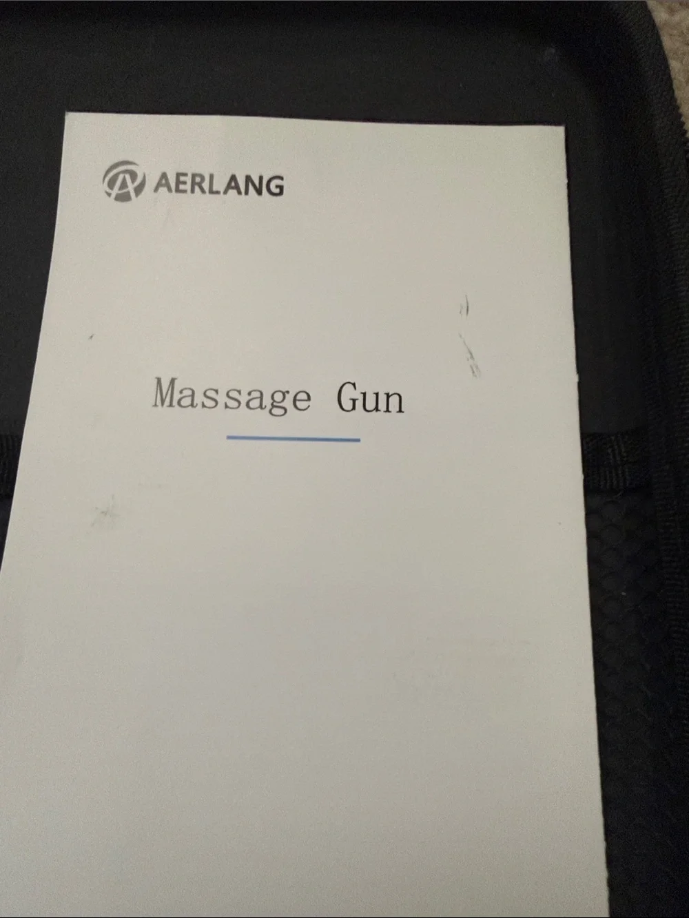 Black Massage Gun with Carrying Case never used